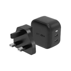 Energea Travelite 45W Gan Wall Charger - Black